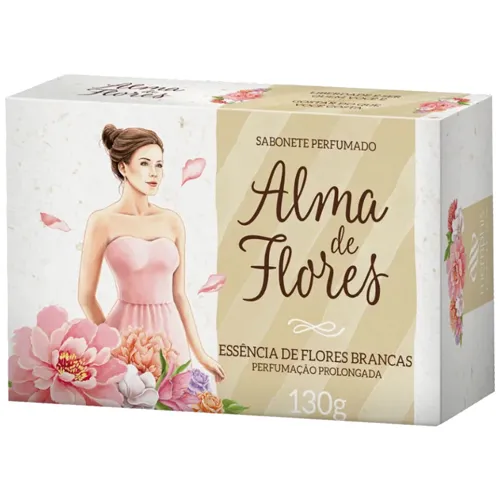 SABONETE ALMA DE FLORES FLORES BRANCAS 3 UN