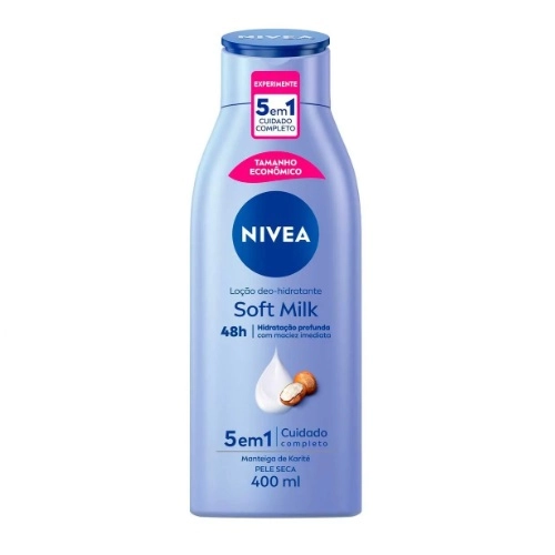 LOCAO NIVEA BODY MILK P.SEC 400ML