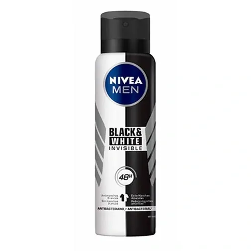 DESODORANTE NIVEA MEN AER BL/WH INVIS 150ML