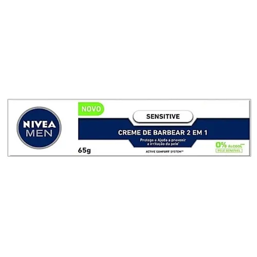 CREME PARA BARBEAR NIVEA SENSITIVE 65G