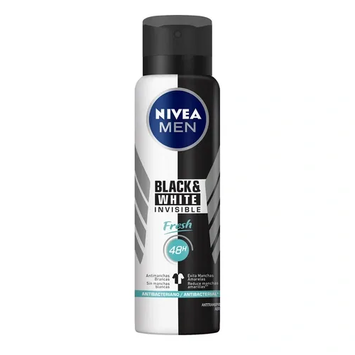 DESODORANTE NIVEA MEN AEROSSOL BL/WH FRESH 150G