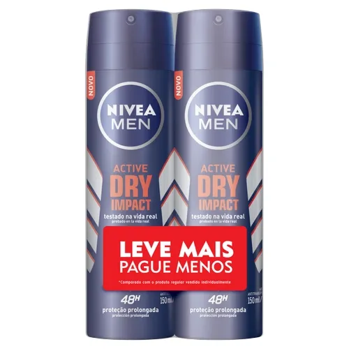 Desodorante Nivea Men Kit Aer Act Dry Impact