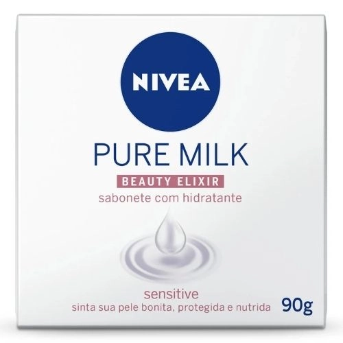SABONETE NIVEA PURE MILK SENSITIVE 90G