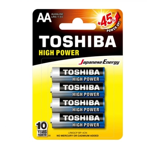 PILHAS TOSHIBA ALCALINA AA 4UN