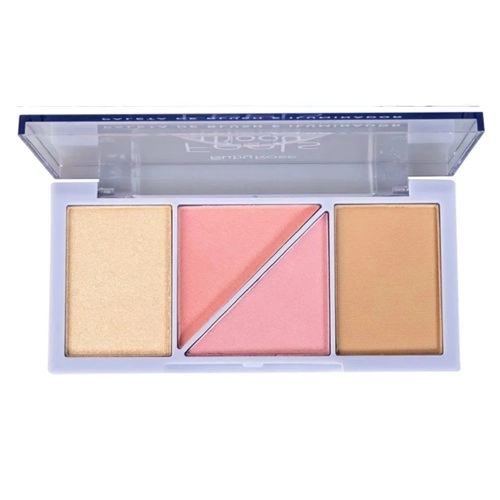 PALETA BLUSH E ILUMINADOR RUBY ROSE FEELS MOOD 01 4 CORES HB 7529-1