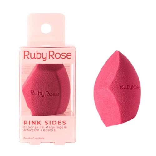 ESPONJA MAQUIAGEM RUBY ROSE PINK SIDES HB-A7006 1UN