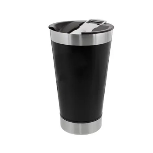 COPO DE METAL COM TAMPA PLASTICA E ABRIDOR DE METAL 473ML SL7669 1UN