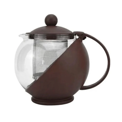 CHALEIRA DE VIDRO PARA CHA COM INFUSOR 1 LITRO 1UN