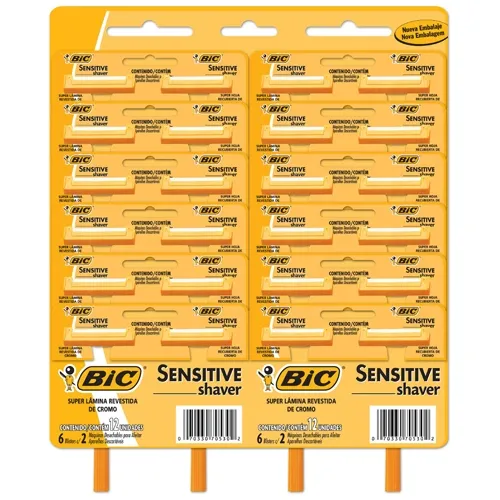 APARELHO DE BARBEAR BIC SENSITIVE SHAVER 2UN