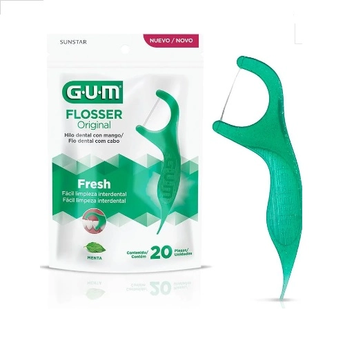 FIO DENTAL GUM FLOSSER ORGINAL MENTA 20UN