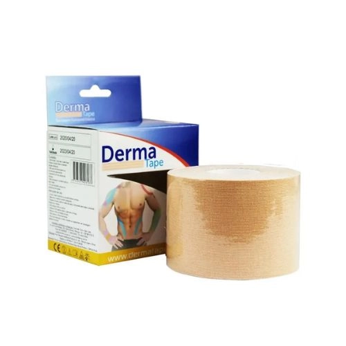 BANDAGEM ELASTICA DERMA TAPE 5CMX5M BEGE 1UN