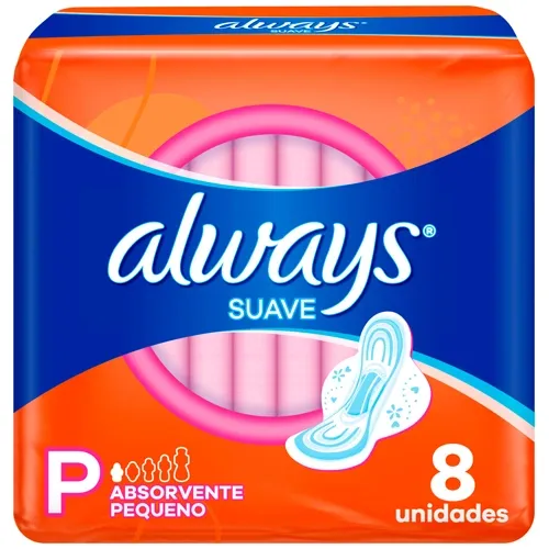 ABSORVENTE ALWAYS SUPER PROTECAO SUAVE ABAS 8UN