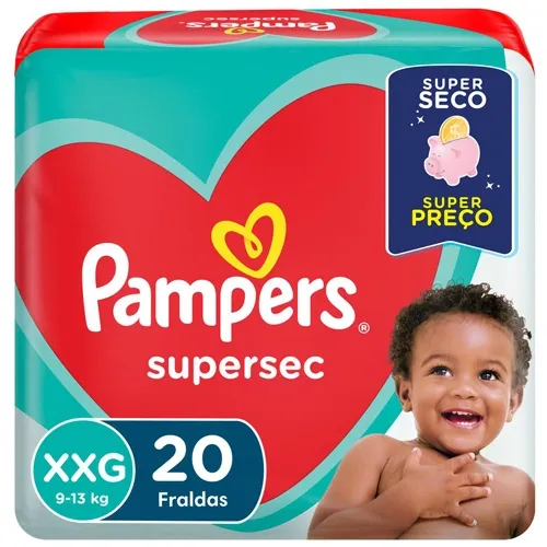 FRALDA PAMPERS SUPERSEC XXG 20UN