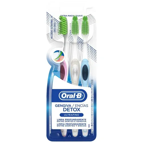 ESCOVA DENTAL ORAL B DETOX ULTRAFINO 3UN