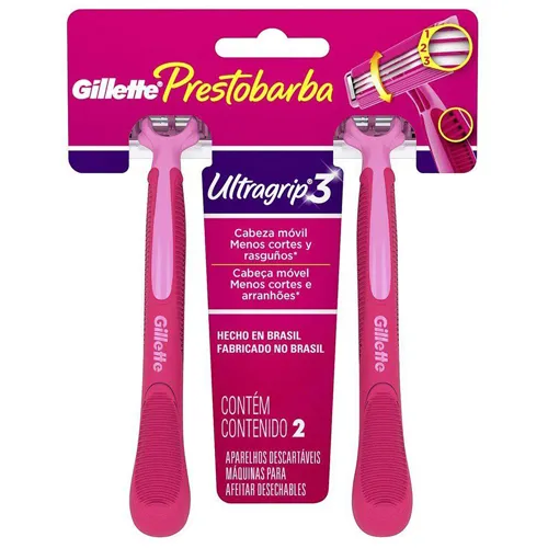 APARELHO DE BARBA GILLETTE PREST ULTRAGRIP