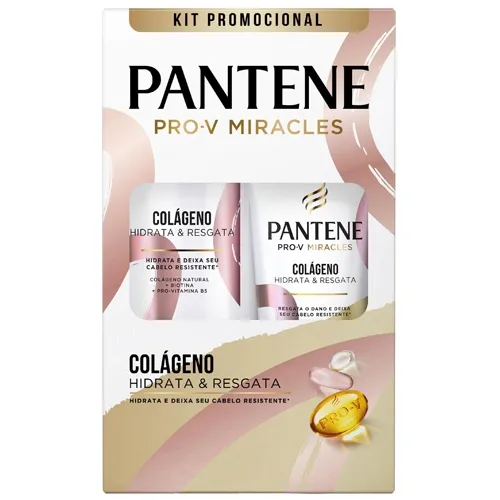 KIT PANTENE SHAMPOO+CONDICIONADOR COLAGENO 300ML+150ML