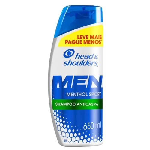SHAMPOO HEAD&SHOULDERS ANTI.CASPA MENTHOL MEN 650ML