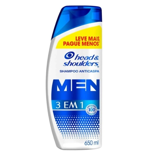 SHAMPOO HEAD&SHOULDERS ANTI CASPA 3EM1 MEN 650ML