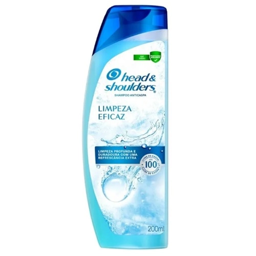 SHAMPOO HEAD&SHOULDERS ANTI CASPA LIMPEZA EFICAZ 200ML