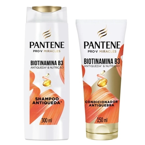 KIT PANTENE SHAMPOO+CONDICIONADOR BIOTINAMINA B3 300ML+150ML