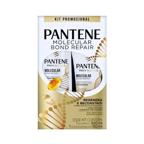 KIT PANTENE SHAMPOO+CONDICIONADOR PRO-V MOLECULAR BOND REPAIR 2UN 300ML+150ML