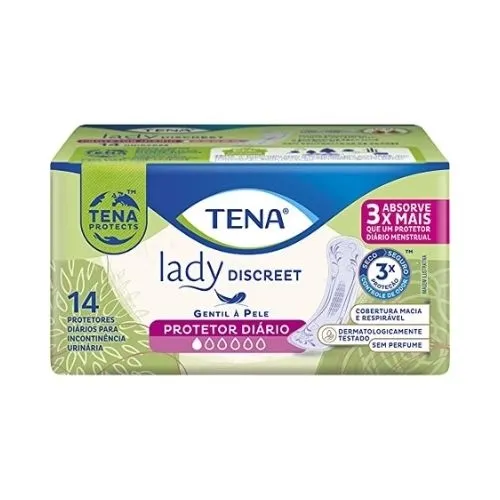 ABSORVENTE TENA LADY DISCREET PROTETOR DIARIO 14UN
