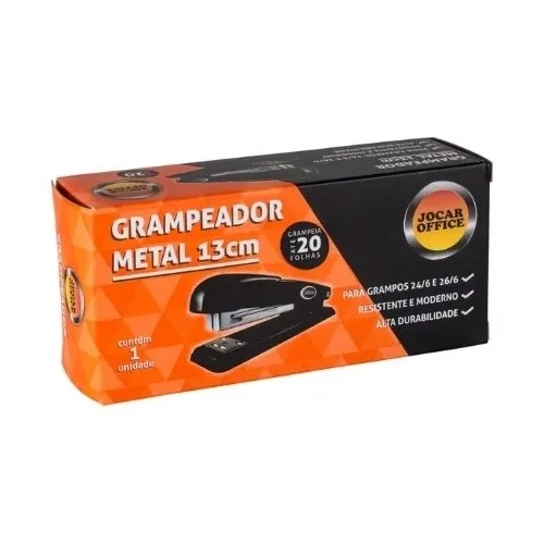 Grampeador Metal  Preto Jocar