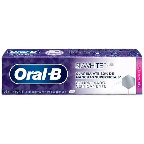 CREME DENTAL ORAL B 3D WHIT FRESH 70G