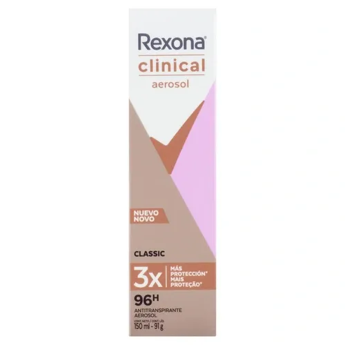 DESODORANTE REXONA FEM AER CLINICAL CLASSIC 90G