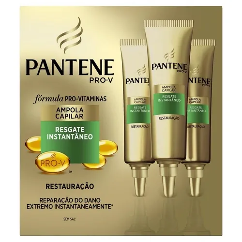 AMPOLA PANTENE RESTAUR 3 AMPOLAS 15ML CADA
