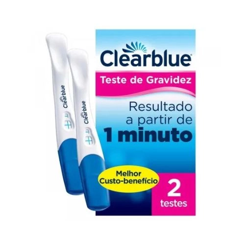 TESTE GRAVIDEZ CLEARBLUE PLUS CANETA 2UN