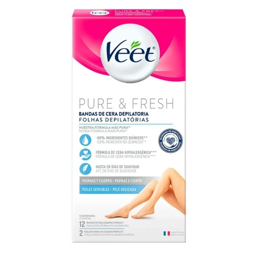FOLHAS DEPILACAO VEET CORPORAL SENSIVEL 12UN