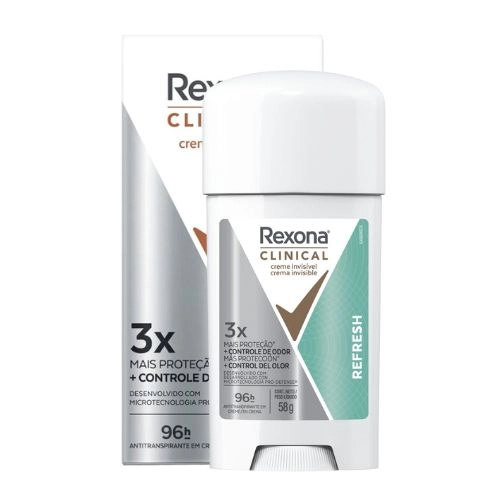 DESODORANTE REXONA CR STICK CLINICAL REFRESH FEM 58G