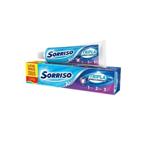 CREME DENTAL SORRISO TRIPLA LIMPEZA COMPLETA 120G