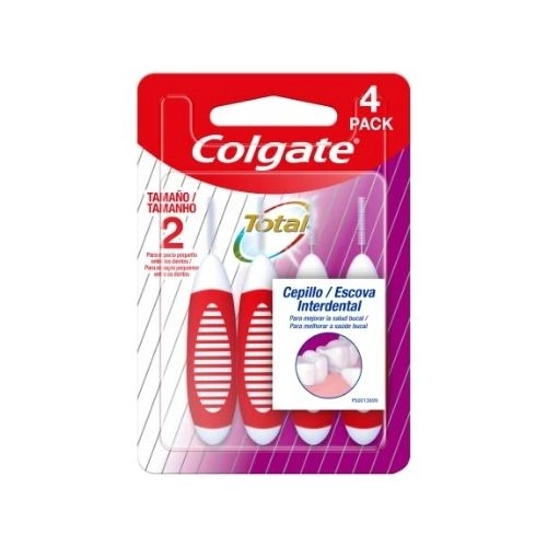 ESCOVA DENTAL COLGATE INTERDENTAL 2MM 4UN