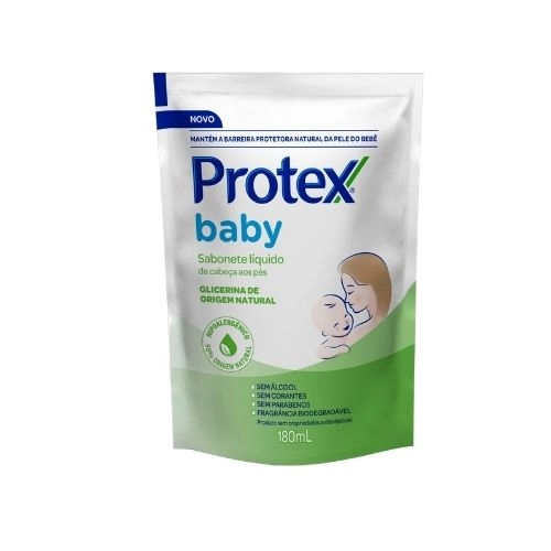 SABONETE LIQ PROTEX BABY GLICERINADO REFIL 180ML