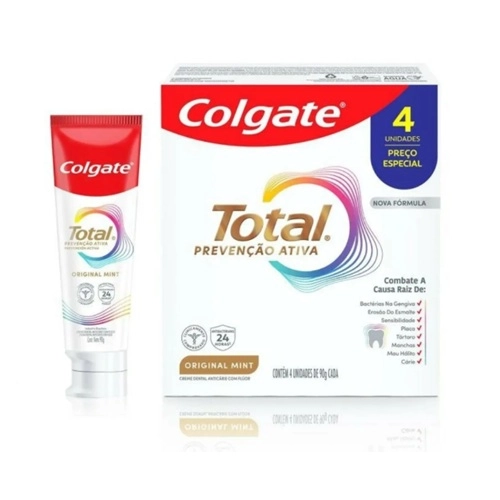 KIT COLGATE TOTAL ORIGINAL MINT L4P3UN 90G