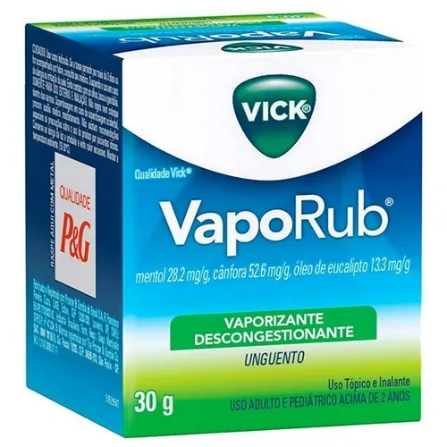 VICK VAPORUB 28,2MG+52,6MG+13,3MG UNGUENTO TOP 30G