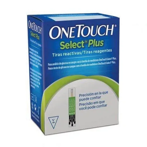 TESTE DE GLICOSE ONETOUCH SELECT PLUS 50UN
