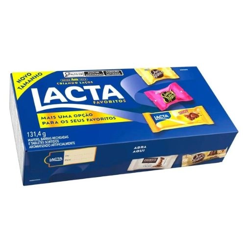 LACTA BOMBOM FAVORITOS CX 131,4G