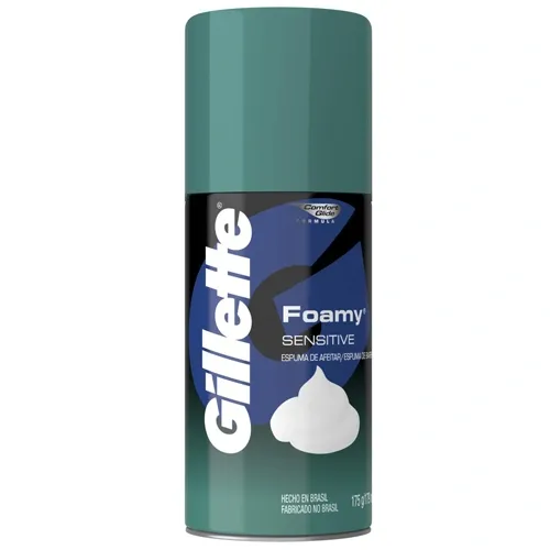 ESPUMA BARBEAR GILLETTE FOAMY SENSITIVE 175G