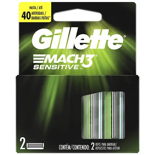 CARGA GILLETTE MACH3 SENSITIVE 2UN