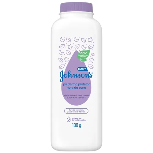 TALCO JOHNSONS BABY DERMO PROTETOR HORA DO SONO 100G