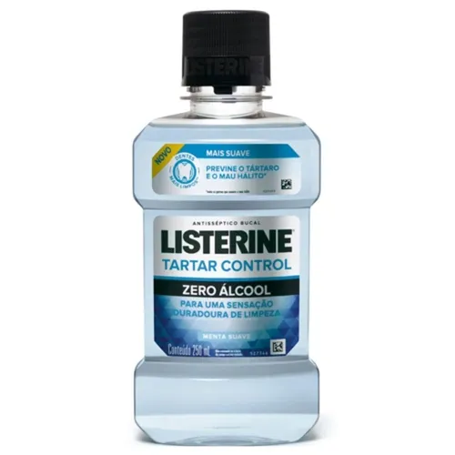 ENXAGUANTE BUCAL LISTERINE TARTARO CONTROL ZERO ALCOOL 250ML