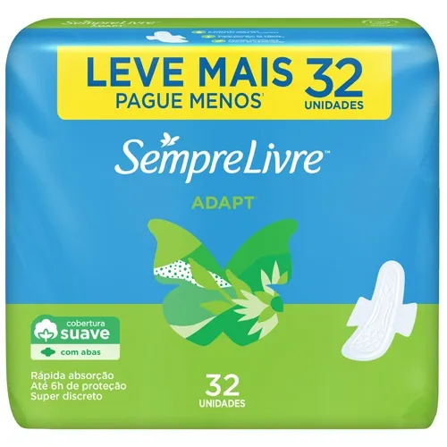 ABSORVENTE SEMPRE LIVRE ADAPT SUAVE ABAS 32UN