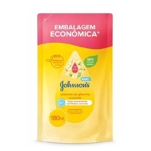 SABONETE LIQ JOHNSONS BABY CAMOMILA REFIL 180ML