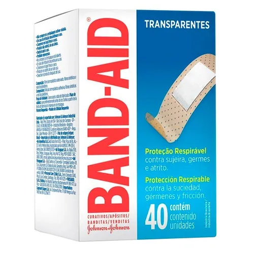 CURATIVO BAND AID TRANSP 40UN