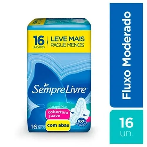 ABSORVENTE SEMPRE LIVRE ADAPT PLUS SUAVE ABAS L16P14UN
