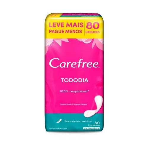 ABSORVENTE CAREFREE ORIGINAL L80P60