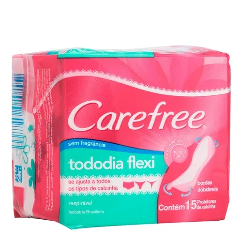 ABSORVENTE CAREFREE PROTETOR DIARIO FLEXI 15UN